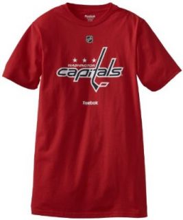NHL Washington Capitals Primary Logo T Shirt, Small, Red : Sports Fan T Shirts : Clothing