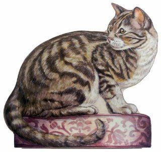 Stupell Home Tabby Cat Decorative Dog Door Stop  