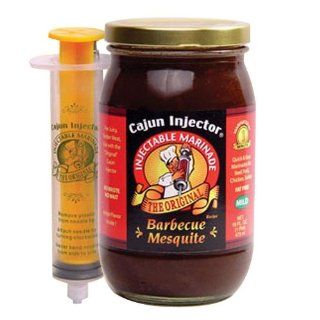 Cajun Injector 16 oz. Barbeque Mesquite Marinade with Injector: Marinaters: Kitchen & Dining
