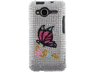 Hard Diamond Design Phone Cover Case Monarch Butterfly For HTC EVO Shift 4G: Cell Phones & Accessories