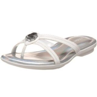 Stride Rite Toddler/Little Kid Marquise Sandal,White/Silver,2 M US Little Kid: Shoes