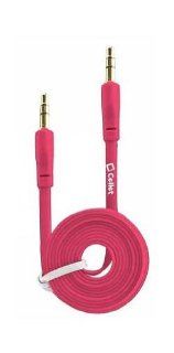 Samsung Reality 3.5mm Male To 3.5mm Male Auxiliary Audio Cable Adapter Pink 3 Ft Long Flat Style: Everything Else
