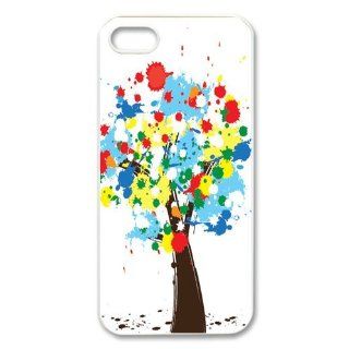 Impressionist Colorful Tree Designed Printed Hard Case Cover for iPhone 5: Cell Phones & Accessories