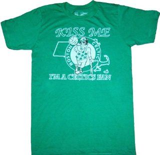 Boston Kiss Me I'm A Celtics Fan Basketball Green T Shirt Tee : Sports & Outdoors