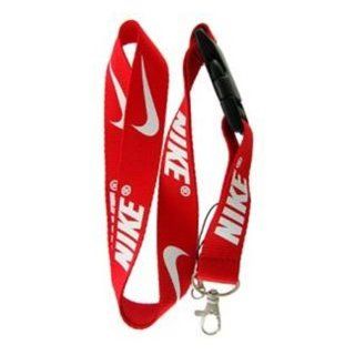 Red Nike Lanyard : Identification Badges : Office Products