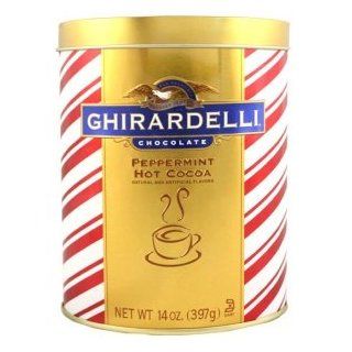 Ghirardelli Chocolate Peppermint Hot Cocoa Gift Tin, 14 oz. : Hot Cocoa Mixes : Grocery & Gourmet Food