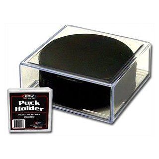 Plastic 2 Piece Square Hockey Puck Holder : Hockey Puck Display Case : Sports & Outdoors