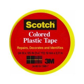 Scotch Colored Vinyl Plastic Tape (MMM190RD): Office Products