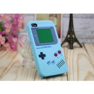 Nintendo Light Blue Game Boy Gameboy Design Silicone Case Skin iPhone 4 4G 4S: Cell Phones & Accessories