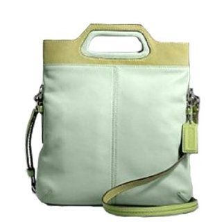Coach Bonnie Leather Foldover Crossbody Convertiable Handbag Bag 13388 Lime: Shoes