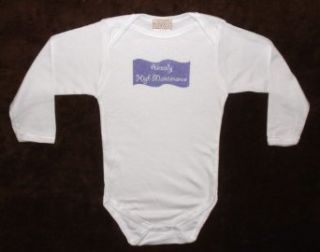 Unique Long Sleeve 100% Cotton Novelty Baby Onesie SIZE 9 12 MONTHS   Already High Maintenance: Clothing