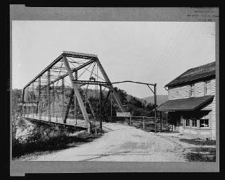 Photo: Toll bridge across Delaware River, Narrowsburg, Sullivan County, New York, NY   Prints