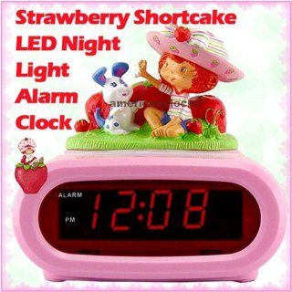 Strawberry Shortcake LED Night Light Alarm ClockHello Kitty & Disney Princess Alarm Clock also available!   Childrens Bedroom Furniture