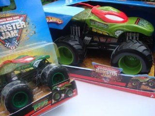 Hot Wheels Monster Jam Trucks   2 Ninja Turtles Scale 1/24 & Also The Ninja Turtles 1/64: Toys & Games