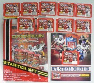 2010 Panini NFL Football Collectors Special Package!! 2010 Panini Adrenalyn NFL Starter Kit including Huge 9 Pocket Sheet Binder and 24 Adrenalyn Cards! PLUS this Amazing package features a Huge 72 Page Panini NFL Sticker Album and 80 Panini NFL Stickers! 