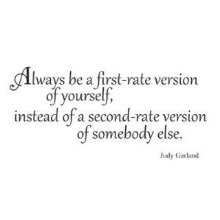 Always be a first rate version Judy Garland quote way saying vinyl decal sticker   Wall Decor Stickers