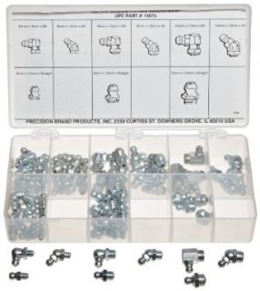 Precision Brand 95 Piece Metric Grease Fitting Assortment: Worm Gear Hose Clamps: Industrial & Scientific