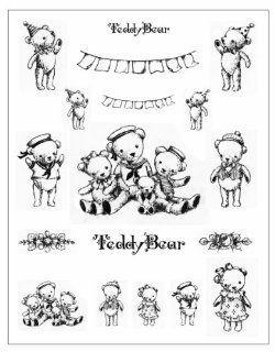 Furuya added coco design clear stamp Teddy Bear (japan import): Toys & Games