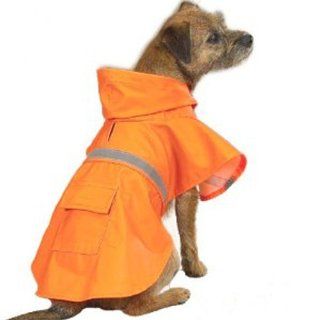 Guardian Gear Vinyl Dog Rain Jacket with Reflective Strip, X Small, Orange : Pet Raincoats : Pet Supplies