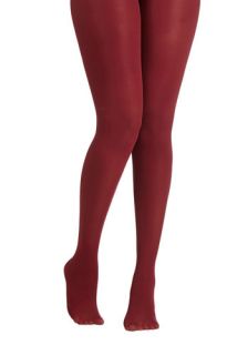 Layer It On Tights in Wine  Mod Retro Vintage Tights
