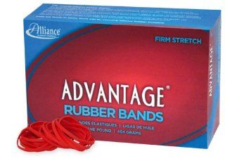 Alliance Advantage Red Rubber Band Size #33 (3 1/2 x 1/8 Inches)   1 Pound Box (Approximately 575 Bands per Pound) (96335) : Office Products