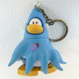 Key Chain   Clip On   SPECIAL   Club Penguin SQUIDZOID 2" Vinyl Mini Figure   Also GREAT Christmas Ornament   Cake Topper   Mix and Match Body Sections   Highly Collectible and Hard to Find Toys & Games