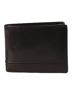 Dents Waxed Leather wallet Black