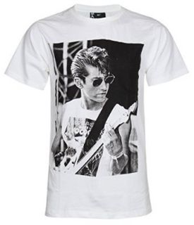 Alec Turner T Shirt Arctic Monkey Guitar Music New White Tee: Clothing