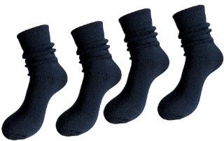 4 Pack 35 Below Merino Wool Blend Unisex Arctic Socks Small Navy  