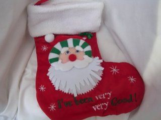 Christmas Stocking JUMBO 20" ; I've Been Very, Very Good! / I Can Explain: Other Products : Everything Else