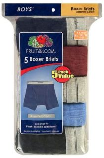 Fruit of the Loom Boys 8 20 Assorted Boxer Brief 5 Pack: Clothing