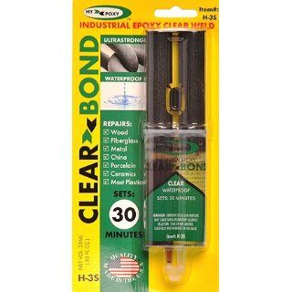 Hy Poxy H 3S Clearbond Standard Cure Clear Epoxy Adhesive Kit, Begins to Harden in 30 Minutes, 25mL Dual Syringes: Industrial & Scientific
