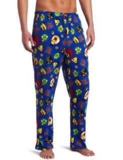 Briefly Stated Men's Angry Birds Sleep Pant, Navy, Large: Clothing