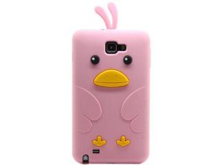 Cute 3D Chicken Silicone Case Cover Skin for Samsung Galaxy Note 2 N7100 Pink: Cell Phones & Accessories