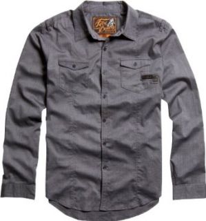 2013 Fox Deluxe Axander Premium Button Up Shirt   Medium at  Mens Clothing store: Button Down Shirts