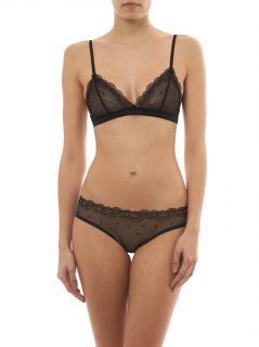 Leah embroidered tulle bra  Morgan Lane