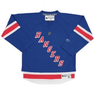 NHL Boys New York Rangers Team Color Replica Jersey   R56Hwbmm (Royal, 4) : Sports Fan Jerseys : Clothing