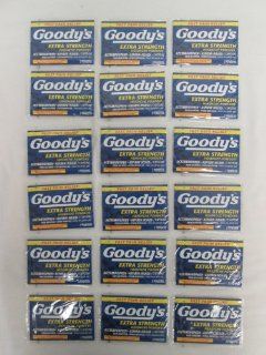 Gg7 Goody's Headache Powders Extra Strength Fast Pain Relief Acetaminophen Aspirin and Caffeine   18 Seal Envelopes Containing 2 Powders Each : Chocolate Chip Cookies : Grocery & Gourmet Food