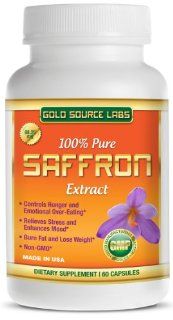 100% Pure Saffron Extract   Premium Appetite Suppressant and Weight Loss Supplement   All Natural Saffron Extract Contains 88.25mg Standardized Non GMO Saffron   60 Capsules, Full One Month Supply: Health & Personal Care