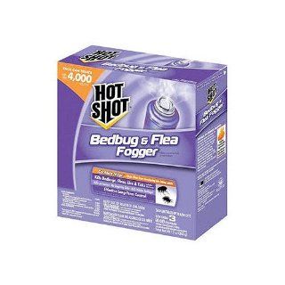 Hot Shot Bedbug & Flea Fogger   Contains 3 (4 Oz) Foggers : Insect Repellents : Patio, Lawn & Garden