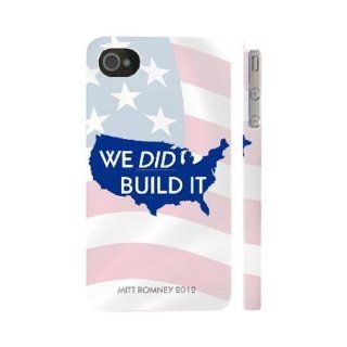 Geeks Designer Line (GDL) 2012 Election Series Apple Iphone 4/4s Slim Hard Back Cover   We Did Build It Cell Phones & Accessories