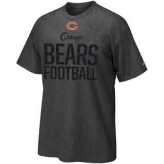 Nike Chicago Bears Team Football T Shirt   Charcoal