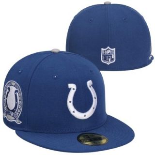 New Era Indianapolis Colts 59FIFTY Patched Fitted Hat   Royal Blue