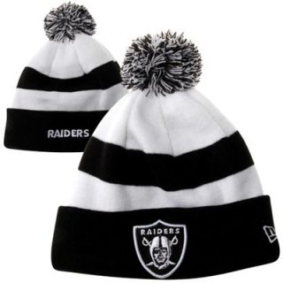 New Era Oakland Raiders Fashion Sport Knit Hat   Black/White