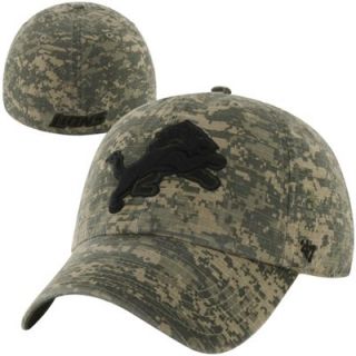 47 Brand Detroit Lions Officer Franchise Fitted Hat   Camo