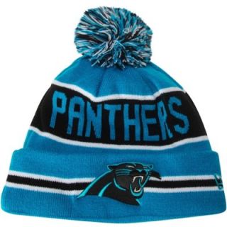 New Era Carolina Panthers The Coach Cuffed Knit Hat with Pom   Panther Blue/Black