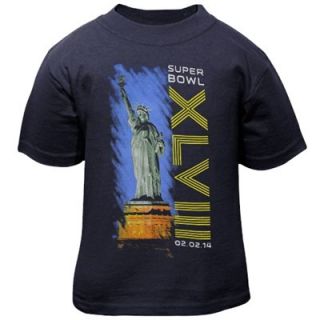 Super Bowl XLVIII Toddler Liberty T Shirt   Navy Blue