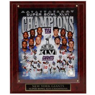New York Giants 10.5 x 13 Super Bowl XLVI Champions Plaque