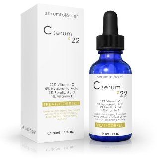 FREE SHIPPING 4th of July CelebrationBest C Serum for Face 22%! Max Anti Aging Moisturizer  Anti Wrinkle  5% Hyaluronic Acid  1 % Vitamin E  1% Ferulic Acid Combine to Form the Most POTENT Daily Age Defying Treatment Available. Professional Formula. C