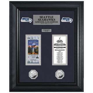 Seattle Seahawks Super Bowl XLVIII Champions Ticket & Game Coin Collectible